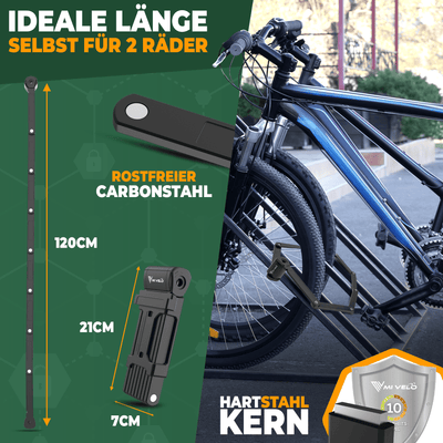 Fahrradschloss Faltschloss mit Schlüssel 120cm lang