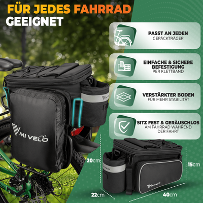 Gepäckträgertasche erweiterbar 10-20L "FELIX"