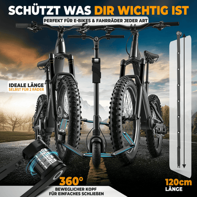 Fahrradschloss Faltschloss extrem robust mit Zahlencode 90/120cm "NEXUS"