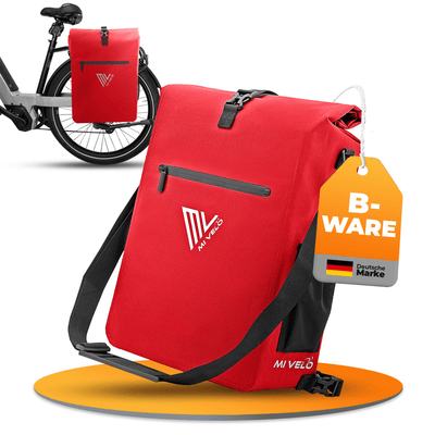 MiVelo B-Ware 3in1 Fahrradtasche Rucksack 25L wasserdicht