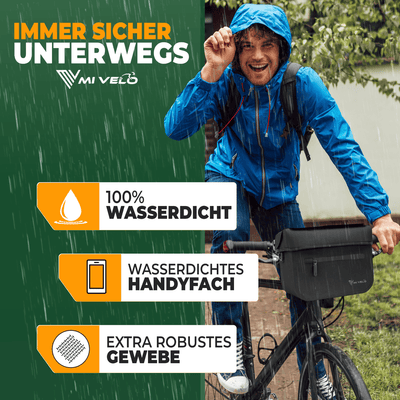 Lenkertasche Fahrrad KLICKfix 100% wasserdicht "BOB"