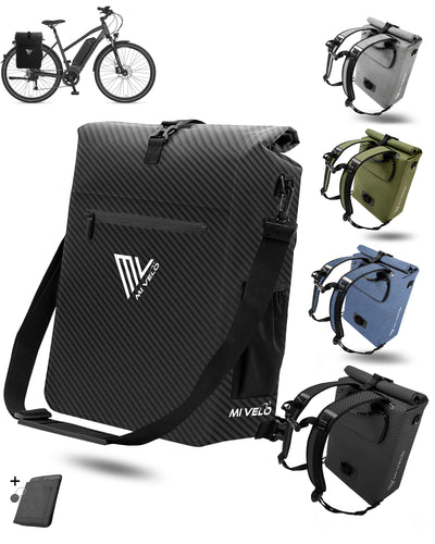 3in1 Fahrradtasche & Rucksack wasserdicht 25L "MAGNUM"