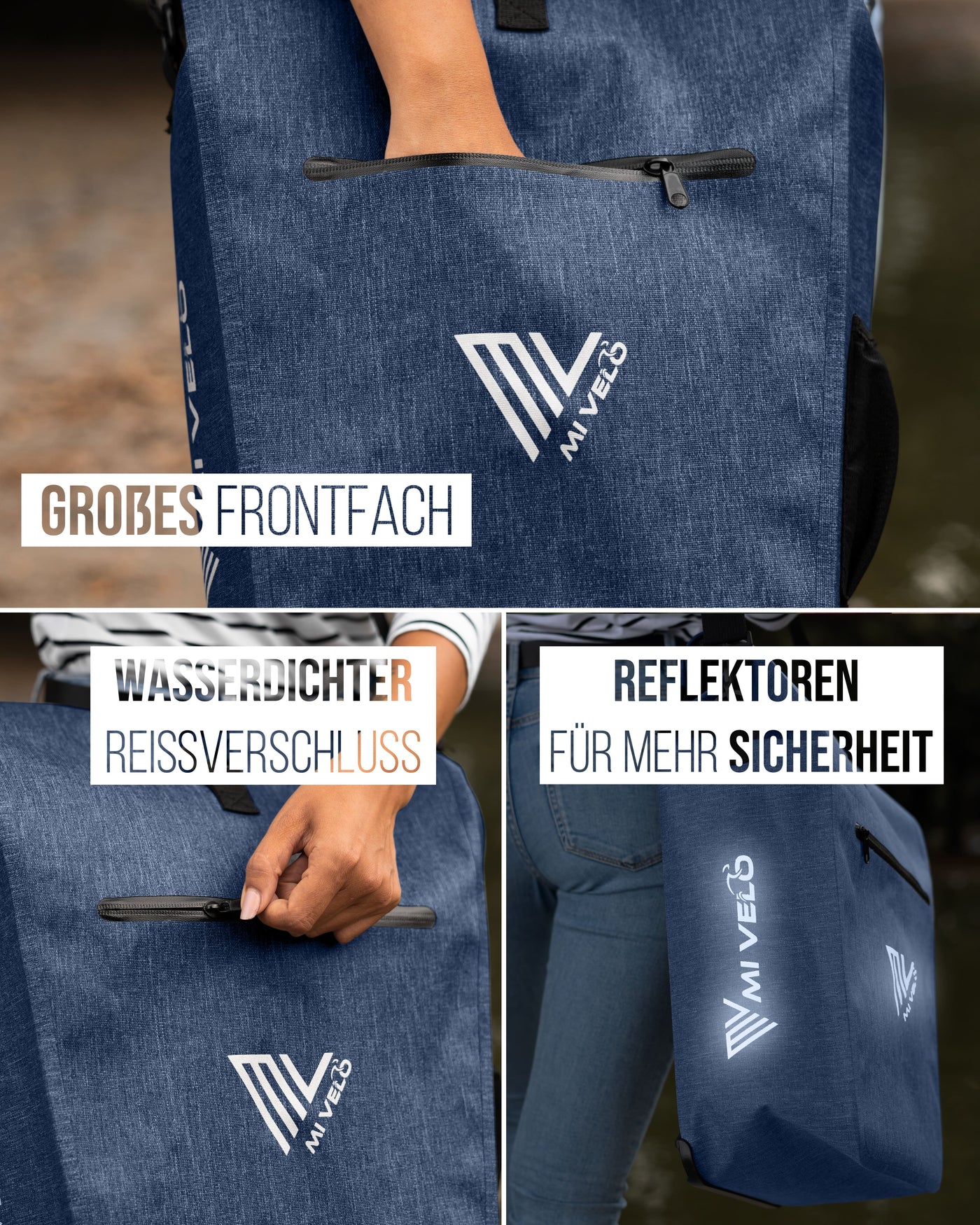 2in1 Fahrradtasche für Gepäckträger wasserdicht 25L "CAPAX"