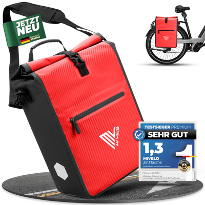 2in1 Fahrradtasche für Gepäckträger wasserdicht 22L "Max"