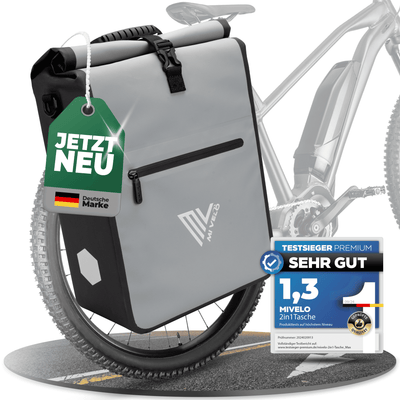 2in1 Fahrradtasche für Gepäckträger wasserdicht 22L "Max"