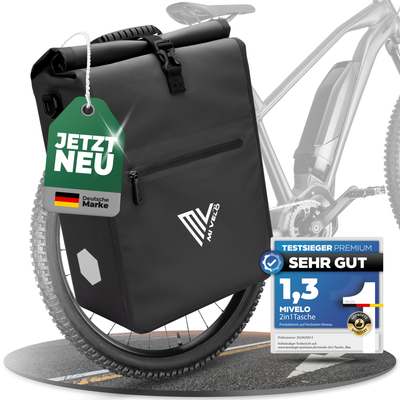 2in1 Fahrradtasche für Gepäckträger wasserdicht 22L "Max"