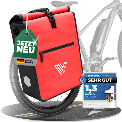 2in1 Fahrradtasche für Gepäckträger wasserdicht 22L "Max"