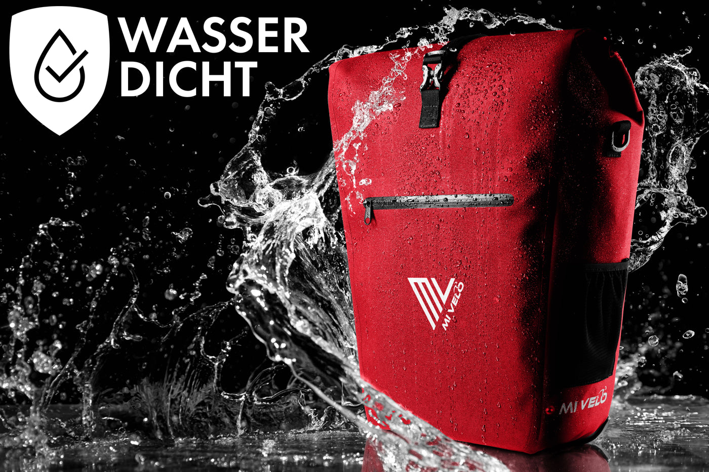 2in1 Fahrradtasche für Gepäckträger wasserdicht 25L "CAPAX"